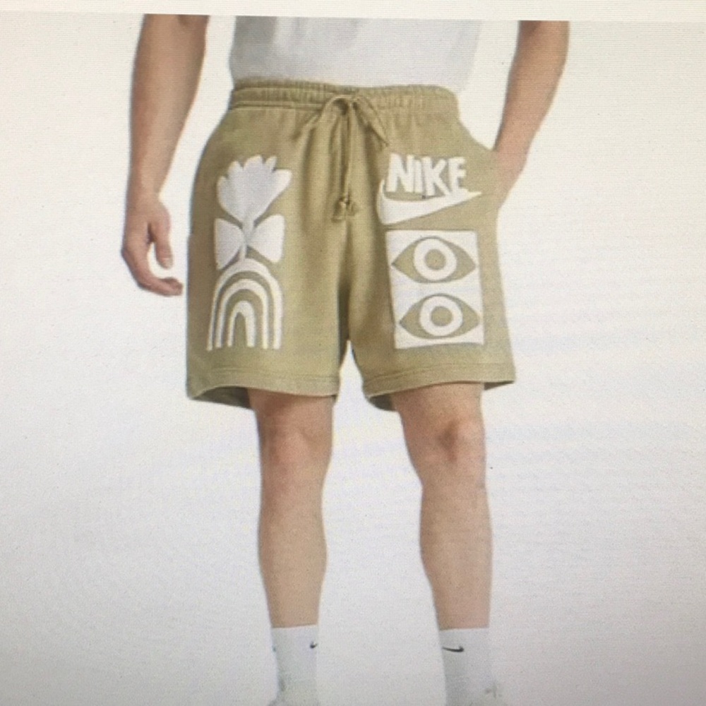 NIKE/SPORTSWEAR”PUFF PRINT GRAPHIC FRENCH TERRY SHORTS